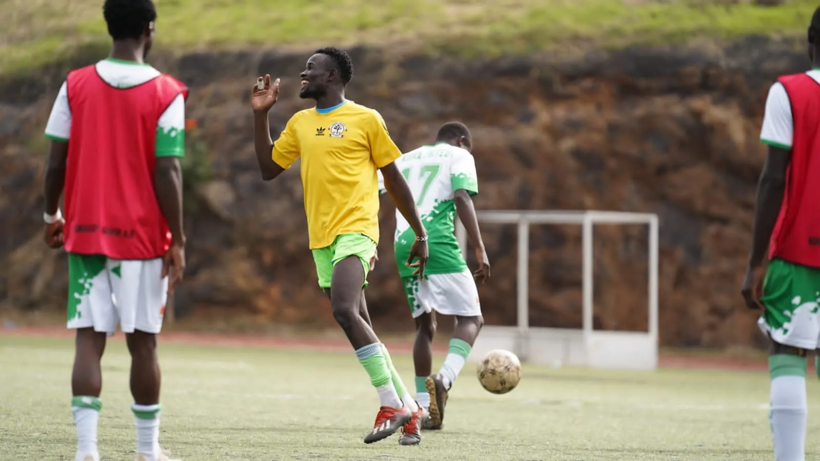 Kibra United: training drill.