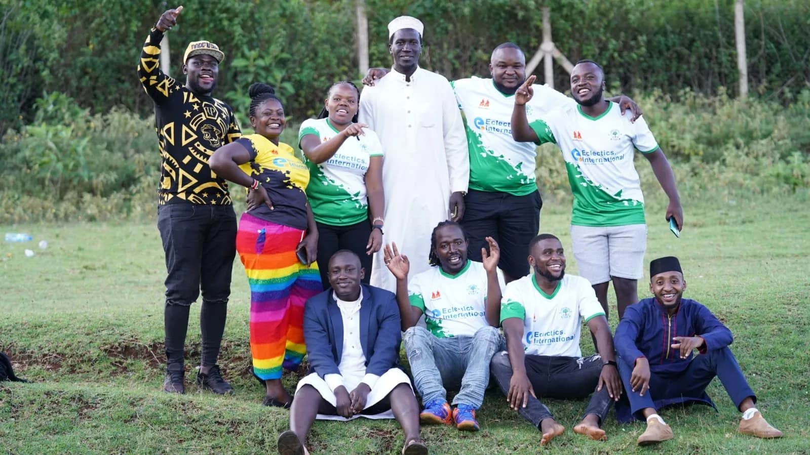 Kibra United: players, coaches and supporters.