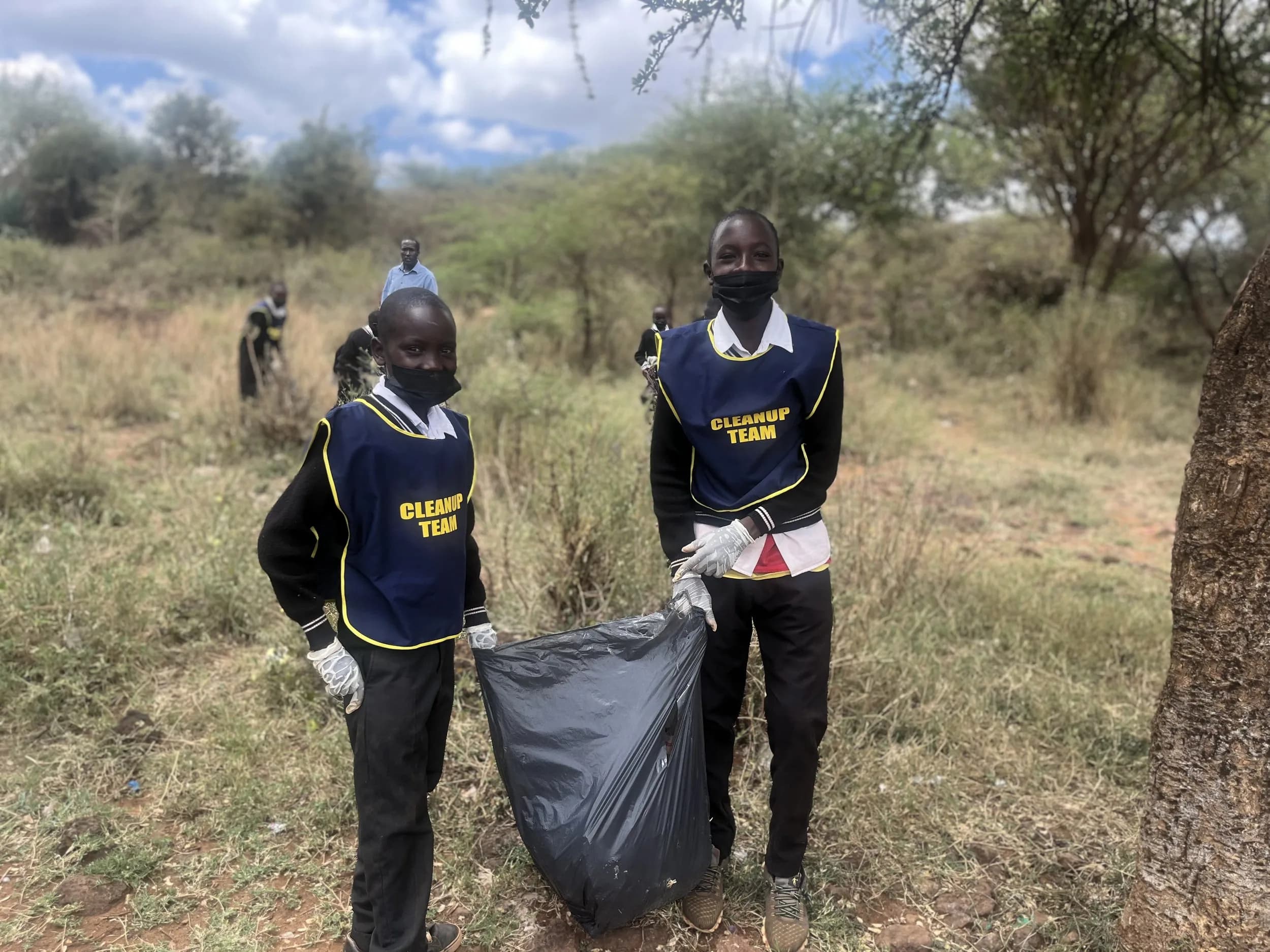 Saikeri clean-up: a full bag.