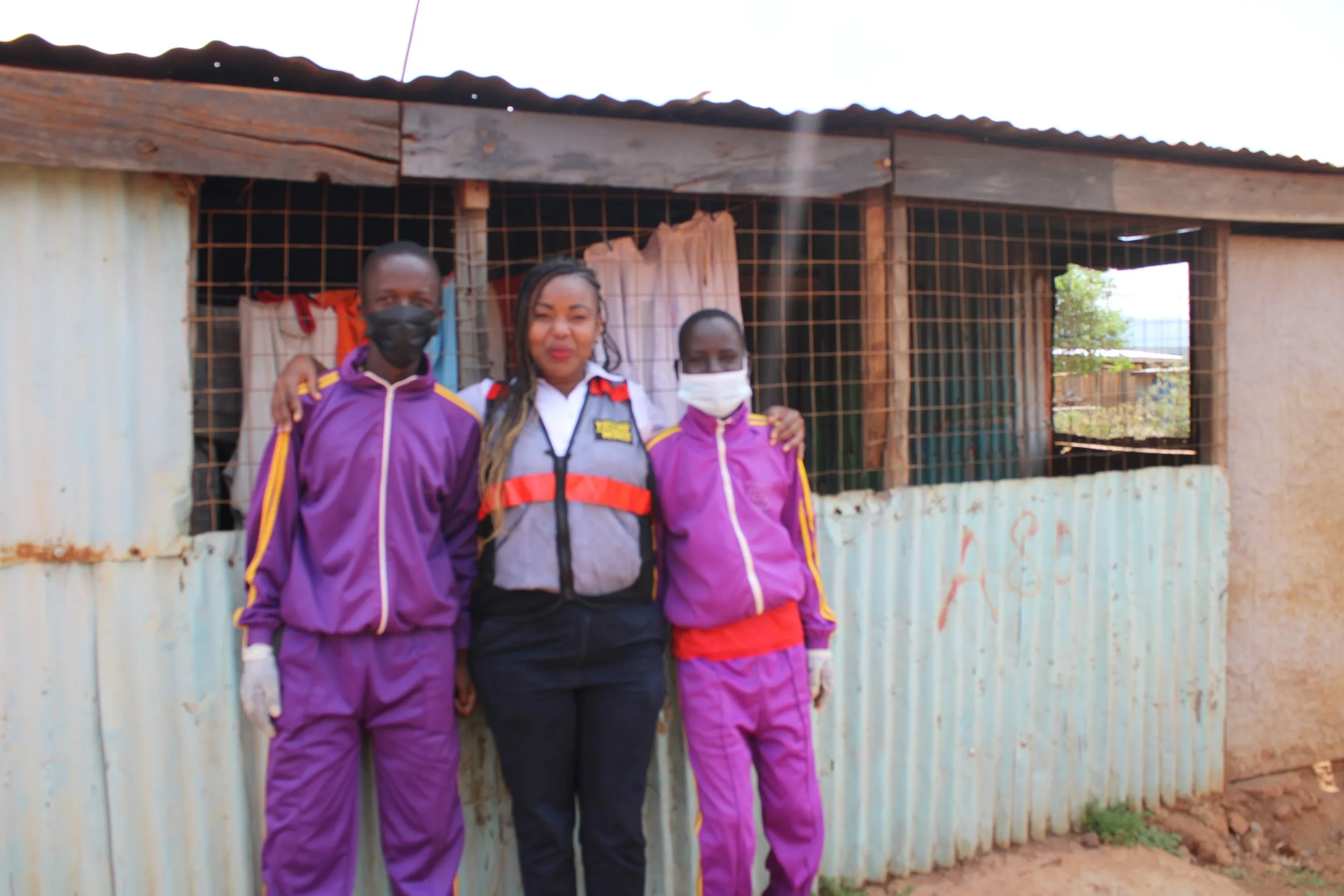 Saikeri clean-up: outside a classroom.