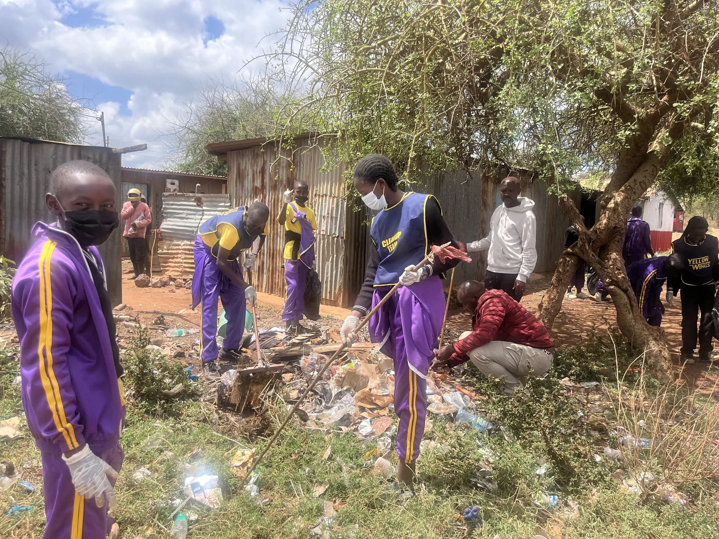 Saikeri clean-up: under the acacias.