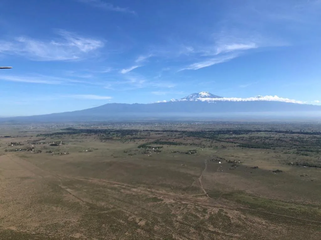 Amboseli and Kilimanjaro from the air